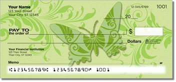 Butterfly Print Checks