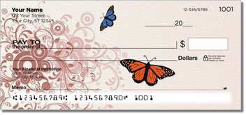 Butterfly Scroll Design Checks