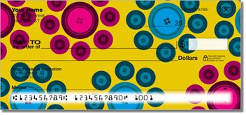 Button Collection Personalized Checks