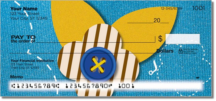 Button Flower Personal Checks