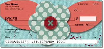 Button Flower Personalized Checks