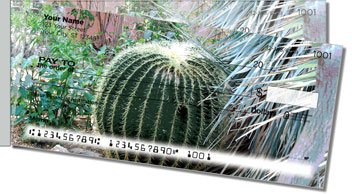 Cactus Garden Side Tear Personalized Checks