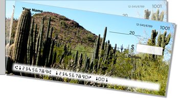 Cactus Side Tear Personalized Checks