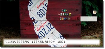 California License Plate Personalized Checks