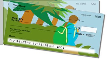 Camping and Hiking Side Tear Personalized Checks