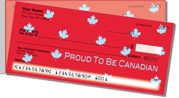Canadian Pride Side Tear Design Checks
