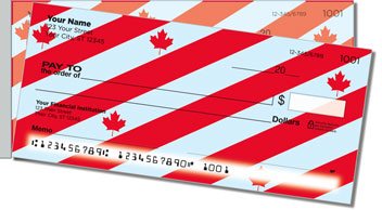 Canadian Pride Side Tear Personalized Checks