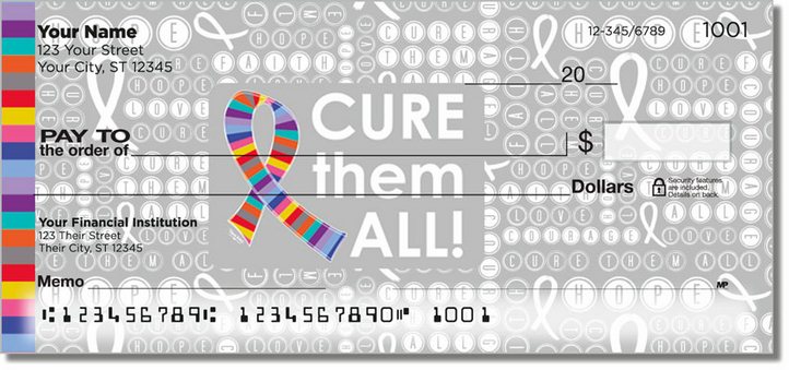 Cancer Cure Them All Personal Checks