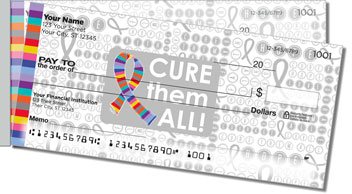 Cancer Cure Them All Side Tear Checks