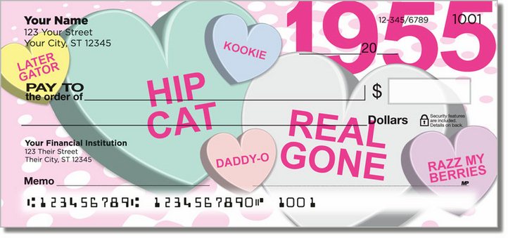 Candy Heart Personal Checks