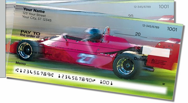 Car Racing Side Tear Personal Checks