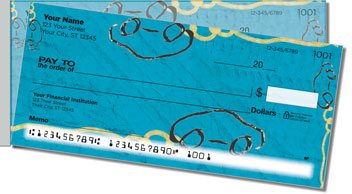 Car Sketch Side Tear Personalized Checks