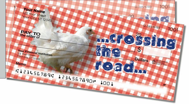 Chatty Chicken Side Tear Personal Checks