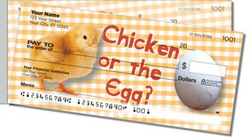 Chatty Chicken Side Tear Design Checks