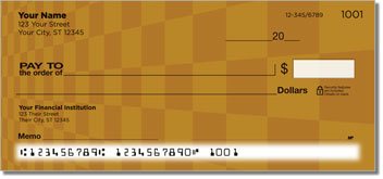 Checkerboard Pattern Personalized Checks