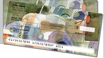 Checkerboard and Rust Side Tear Design Checks