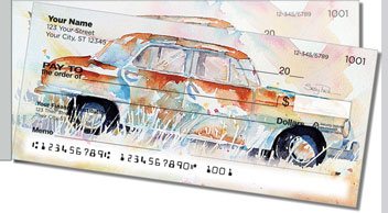 Checkerboard and Rust Side Tear Personalized Checks