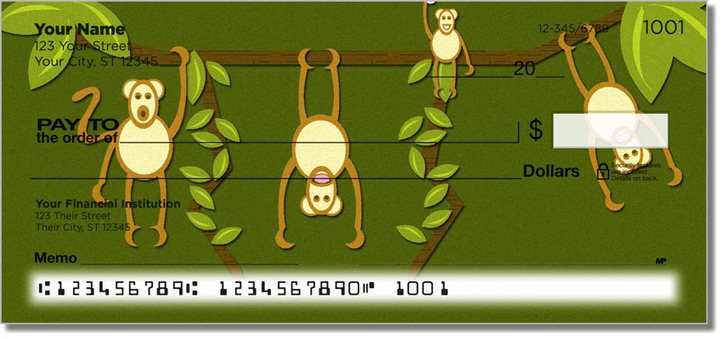 Cheeky Monkey Personal Checks