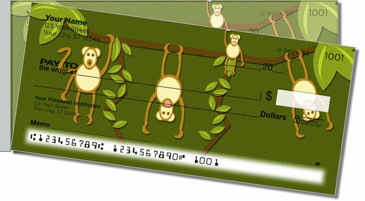 Cheeky Monkey Side Tear Personal Checks