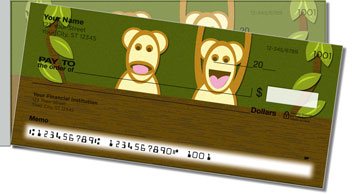 Cheeky Monkey Side Tear Design Checks