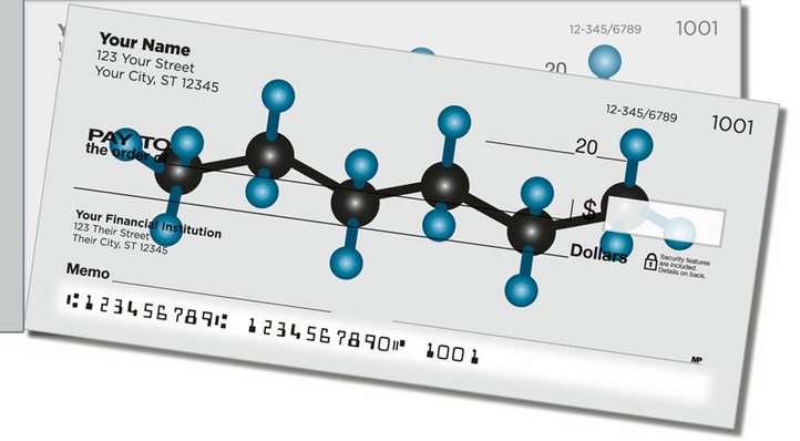 Chemistry Side Tear Personal Checks