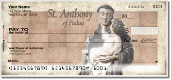 Christian Saint Personalized Checks