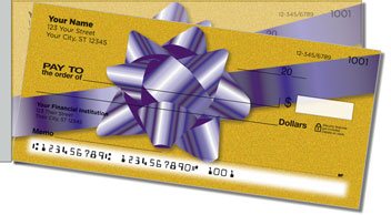 Christmas Bow Side Tear Design Checks