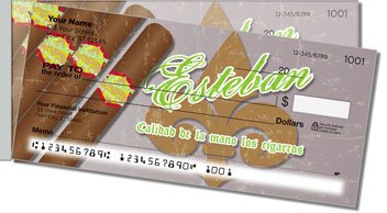 Cigar Side Tear Personalized Checks