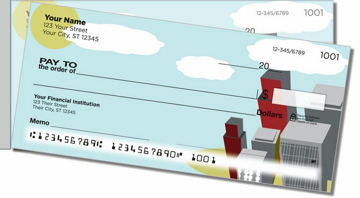 Cityscape Side Tear Personal Checks - Personal Checks TM