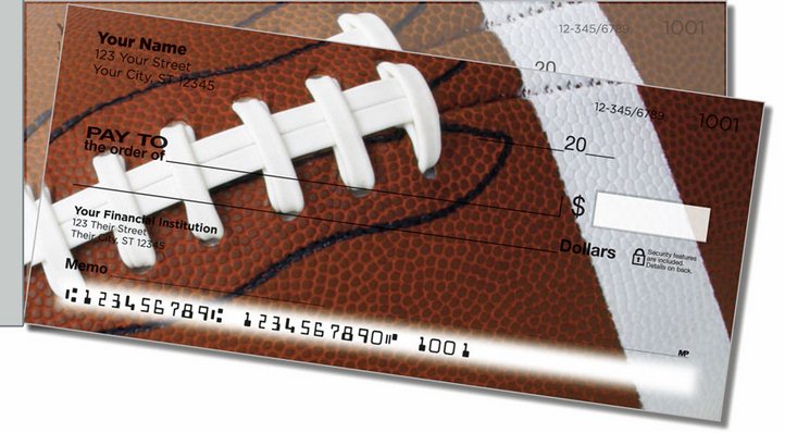 Classic Football Side Tear Personal Checks - Personal Checks TM