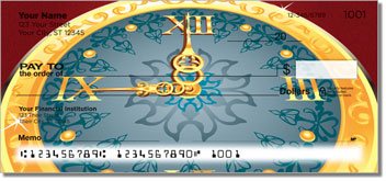 Clock Face Personalized Checks