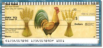 Country Rooster Personalized Checks