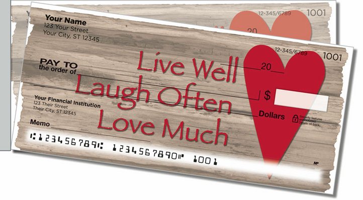 Country Sayings Side Tear Personal Checks