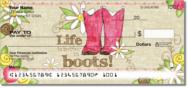 Cowgirl Happy Personal Checks