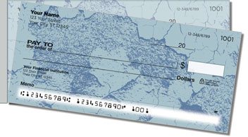 Cracked Paint Side Tear Personalized Checks