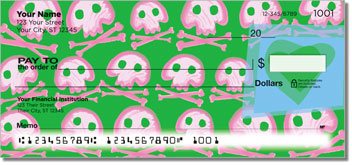 Cute Skull and Crossbones Design Checks