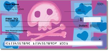 Cute Skull and Crossbones Personalized Checks