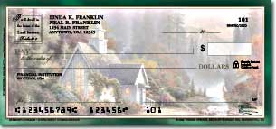 Churches by Thomas Kinkade Personalized Checks