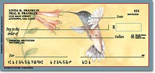 The Hummingbirds Personalized Checks