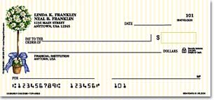 Topiaries Personalized Checks