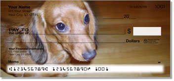 Dachshund Personalized Checks