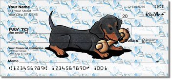 Dachshund Series Personalized Checks
