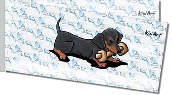 Dachshund Series Side Tear Personalized Checks