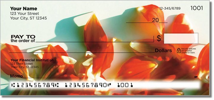 Dahlia Petal Personal Checks