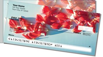 Dahlia Petal Side Tear Personalized Checks