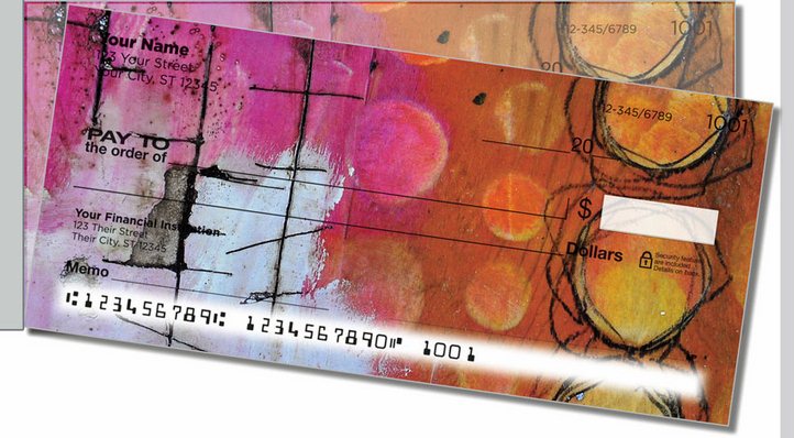 Encaustic Side Tear Personal Checks