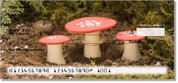 Enchanted Mushroom Personal Checks