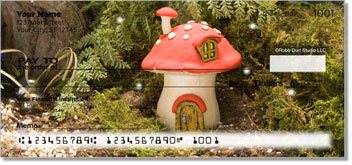 Enchanted Mushroom Personalized Checks