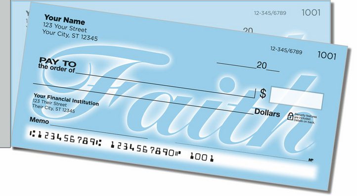 Encouraging Words Side Tear Personal Checks