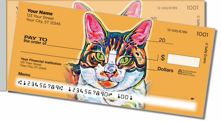 Evans Cat Side Tear Personal Checks - Personal Checks TM